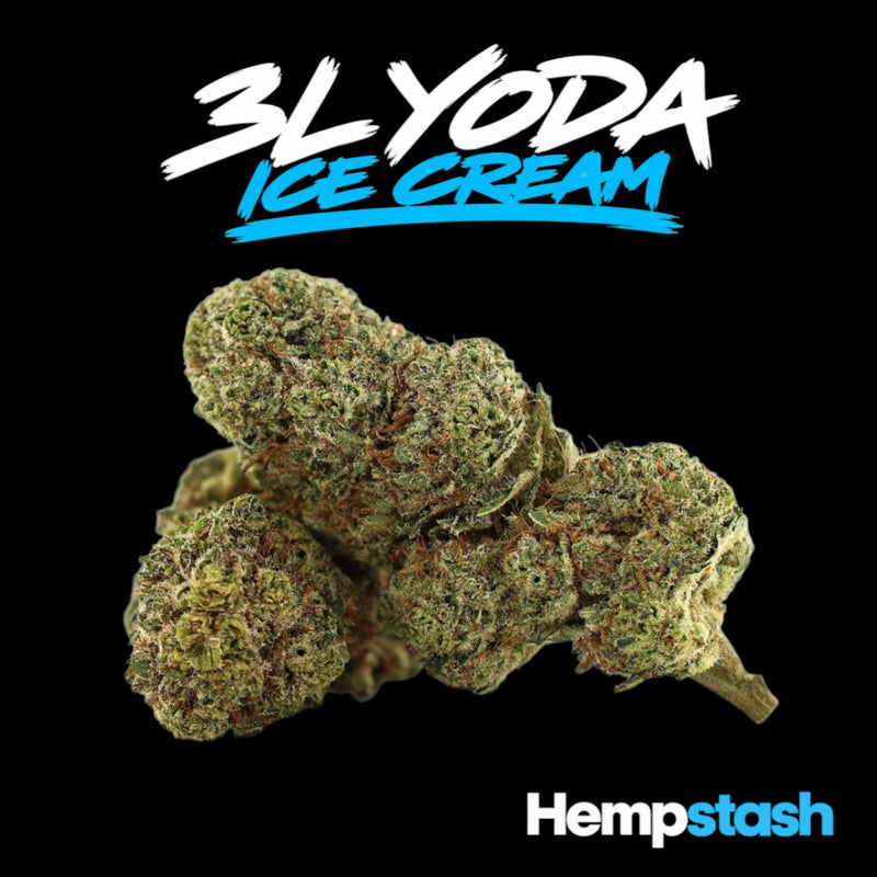 Hemp Flower | 3L Yoda ice cream Delta-10 | 50% HempStash